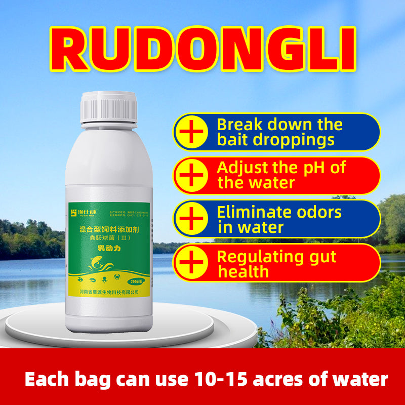 LactoForce Aqua-Decompose residual bait and feces Regulate pond pH 100-billion concentrated fermentable bacteria for intestinal regulation and feeding induction