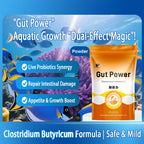 Gut Power-Regulates Intestines · Replenishes Flora · Enhances Growth