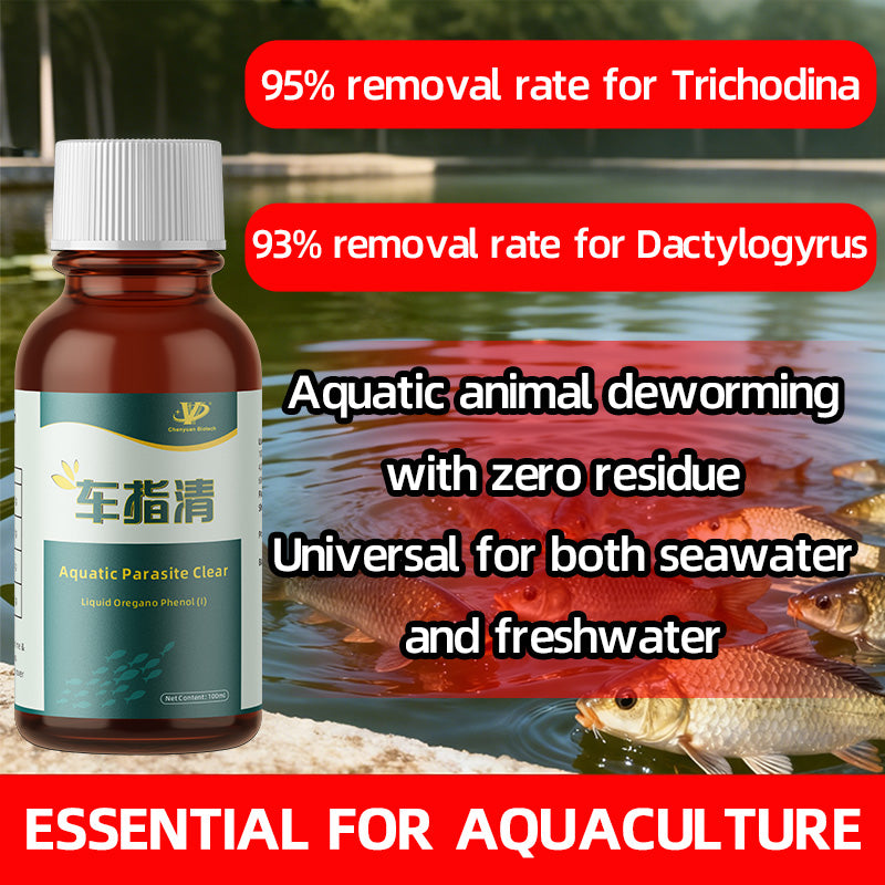 Aquatic Parasite Clear-Internal and external deworming · Plant extraction · Safe and thorough · Essential for aquaculture deworming