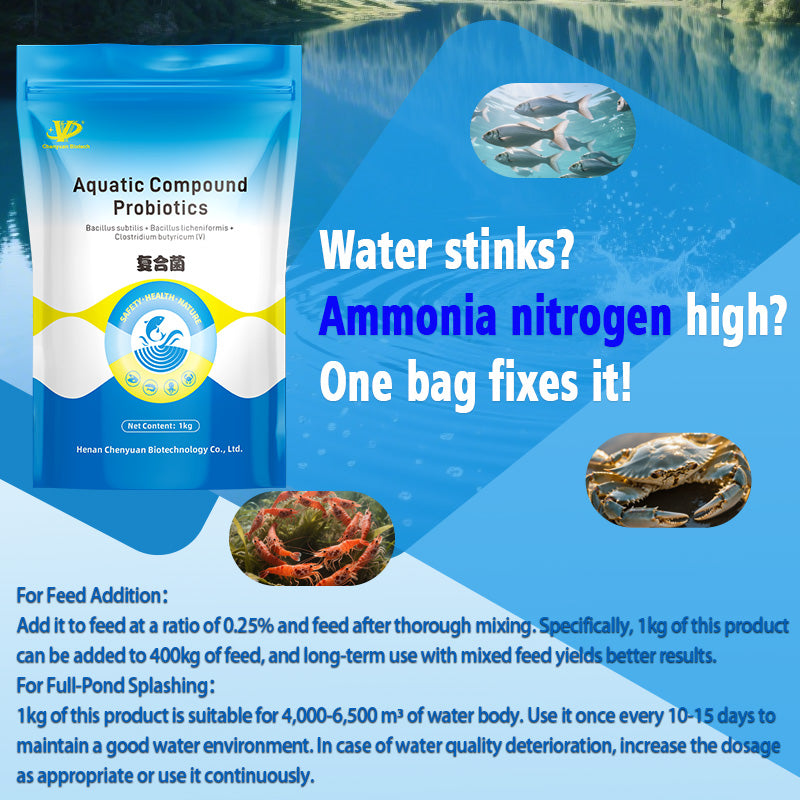 Aquatic Compound Probiotics-Pond Water Treatment/ Organic Matter Decomposition/ Sludge Degradation & Microbial Balance