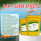 Pond Muck Cleaner-Oxidizes Black Sludge / Decomposes Mud Skin / Increases Dissolved Oxygen