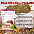 Swine Benefit Repro-Herbal Health Additive for Sows. Increase sow conception rate, Enhance piglet survival rate.