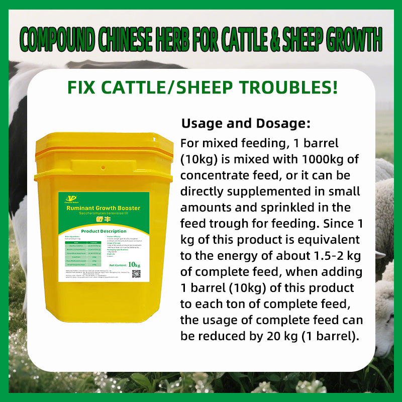 Ruminant Growth Booster-Faster weight gain & early slaughter Enhanced immunity & disease resistance