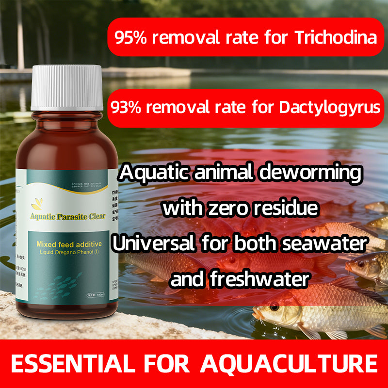 Aquatic Parasite Clear-Internal and external deworming · Plant extraction · Safe and thorough · Essential for aquaculture deworming