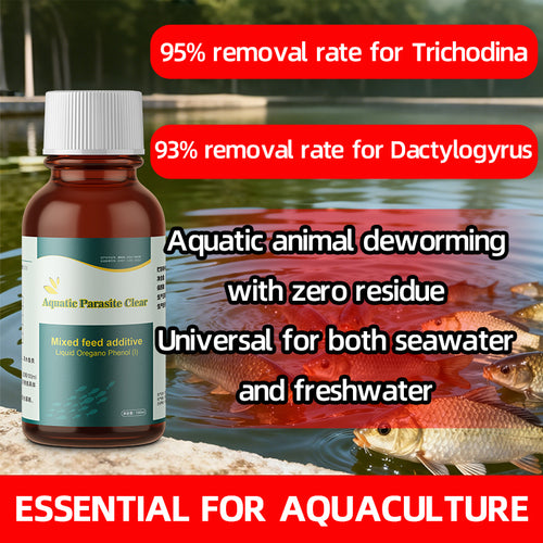 Aquatic Parasite Clear-Internal and external deworming · Plant extraction · Safe and thorough · Essential for aquaculture deworming