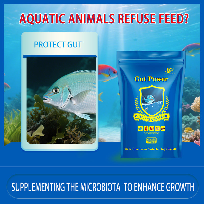 Gut Power-Regulates Intestines · Replenishes Flora · Enhances Growth