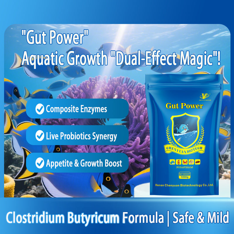 Gut Power-Regulates Intestines · Replenishes Flora · Enhances Growth