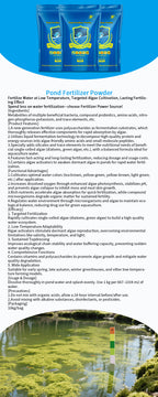 Pond Fertiizer Powder-Low-Temp Water Fertilizer / Targeted Algae Cultivation / Long-Lasting Fertilizing Power