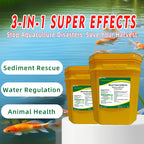 Pond Muck Cleaner-Oxidizes Black Sludge / Decomposes Mud Skin / Increases Dissolved Oxygen