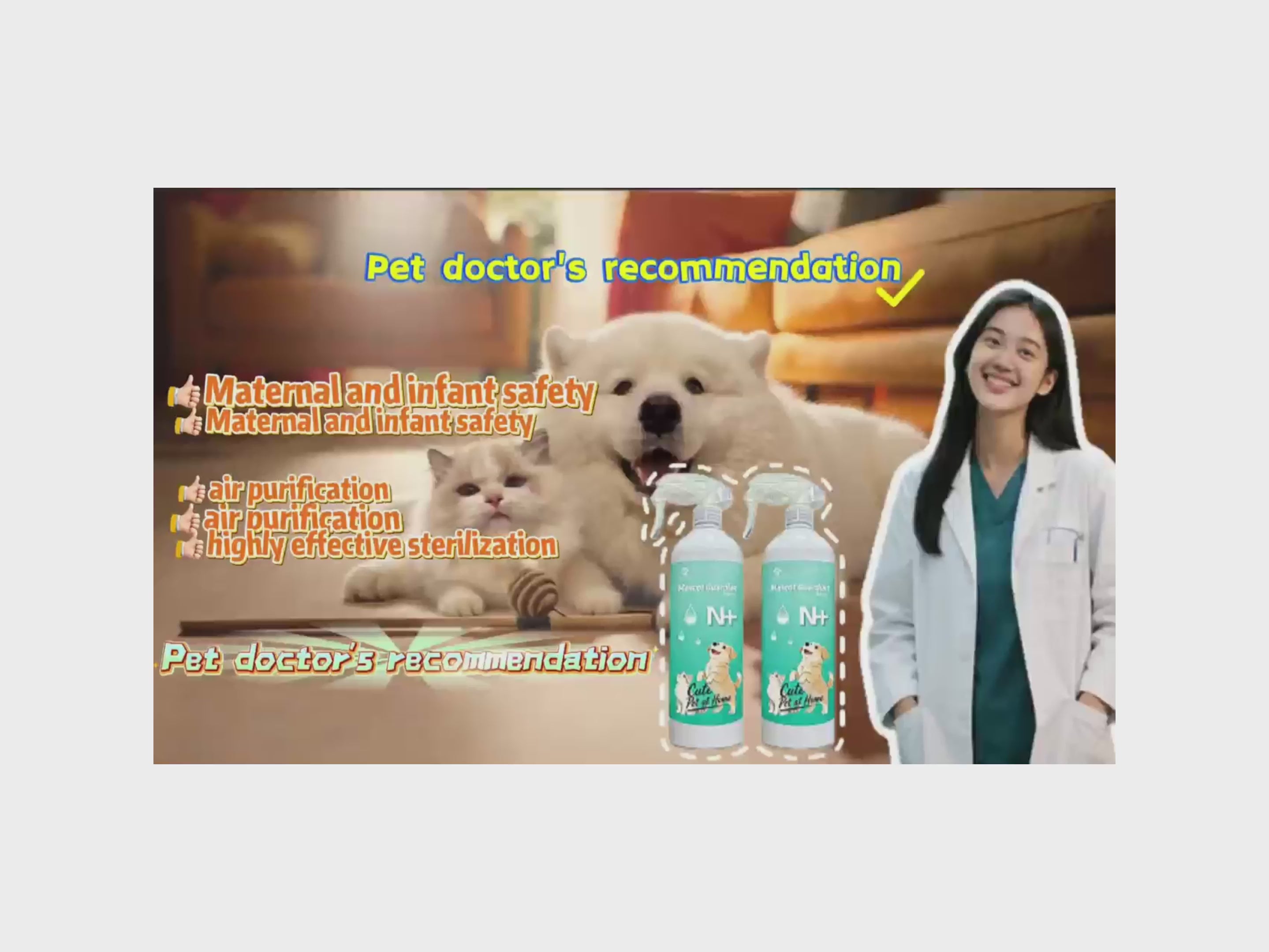 PRENUR Mascot Guardian - Disinfectant Spray for Cats & Dogs